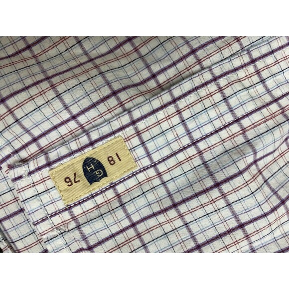 G.H. Bass & Co Men's Button Down Shirt Collar Neck Long Sleeves  Purple Size XL - Picture 6 of 7